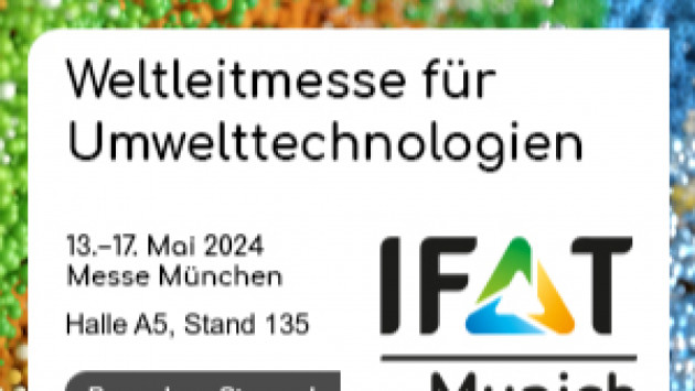 IFAT - München von 13. bis 17. Mai 2024